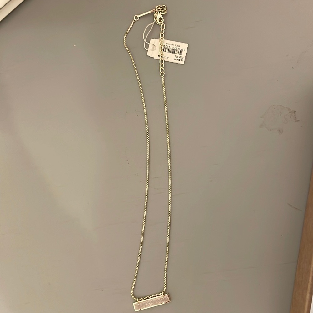 Kendra Scott Leanor Adjustable Length Bar Pendant Necklace for Women